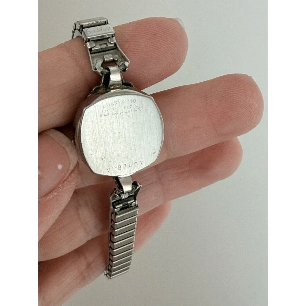Bulova Analog Manual Women Rare 10k Gold Filled Hand-Wrapped Cocktail
